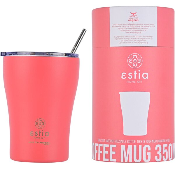 Ποτήρι Θερμός 350ml Estia Save The Aegean Fusion Coral 01-12199