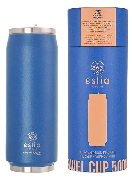 Ποτήρι Θερμός 500ml Estia Save The Aegean Denim Blue 01-12076