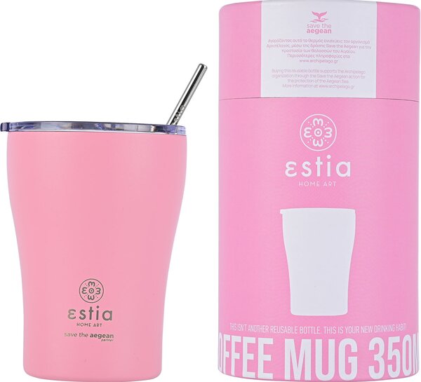 Ποτήρι Θερμός 350ml Estia Save The Aegean Blossom Rose 01-12472