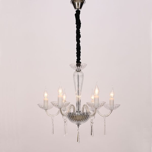 Πολυέλαιος Οροφής Aca Violet BLK80286PCC Chrome