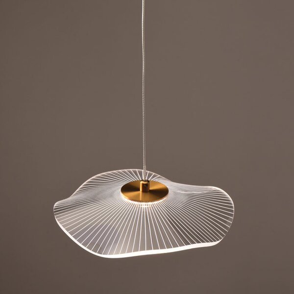 Φωτιστικό Οροφής Μονόφωτο LED Aca Ninfea ZM34LEDP22BR Brass