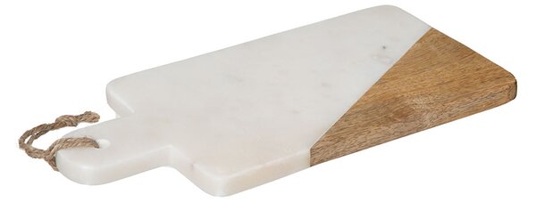 Πλατώ Σερβιρίσματος (15x30) S-D White Marble 173702A