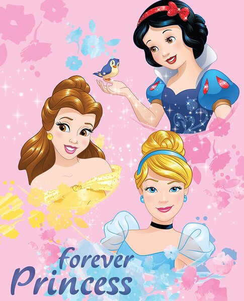 Κουβέρτα Fleece Κούνιας (130x170) Dimcol Disney Princess 045