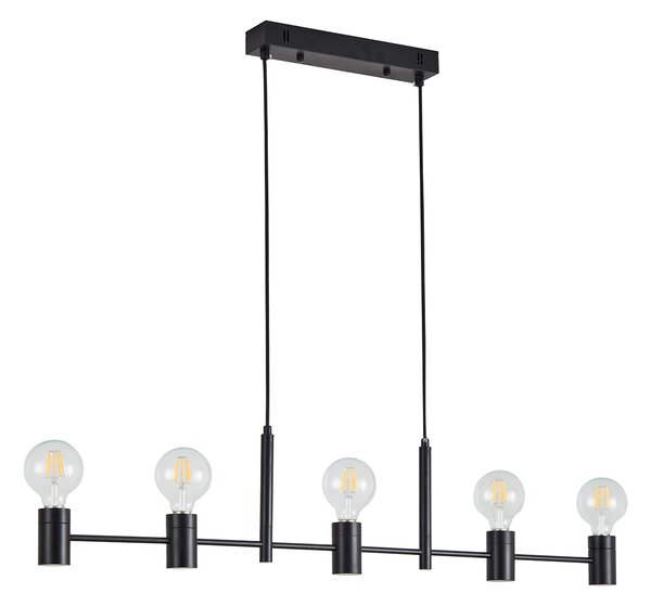 Φωτιστικό Οροφής Πολύφωτο Homelighting Adept 77-8249 Black