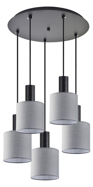 Φωτιστικό Οροφής Πολύφωτο Homelighting 77-8517 Black/Grey