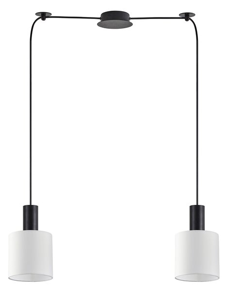 Φωτιστικό Οροφής Δίφωτο Homelighting 77-8508 Black/White