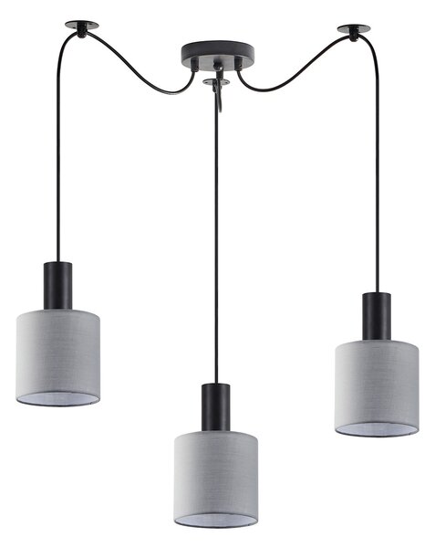 Φωτιστικό Οροφής Τρίφωτο Homelighting 77-8514 Black/Grey