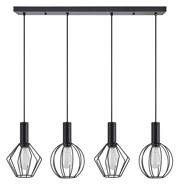 Φωτιστικό Οροφής Πολύφωτο Homelighting Adept Flex 77-8907 Black