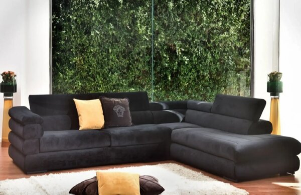 Γωνιακός Καναπές Armani 310x240x100 cm, Χειροποίητο Ελληνικό Προϊόν