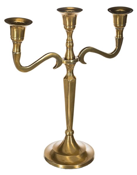 Κηροπήγιο 3 Θέσεων (22.5x9.1x26.5) A-S Candle Holder Gold 123154A