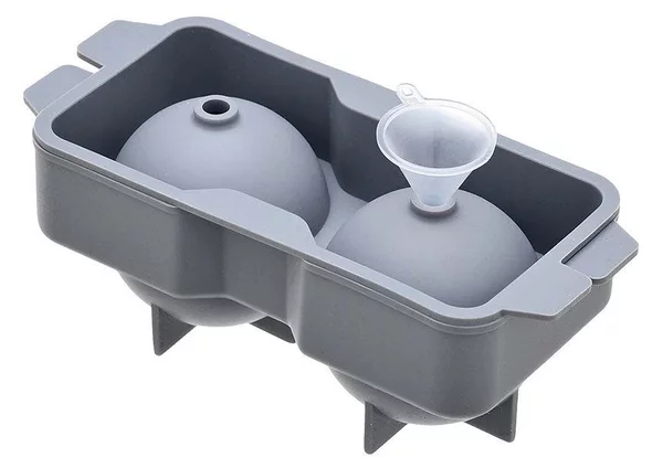 Παγοθήκη Στρογγυλή Σιλικόνης 2 Θέσεων Estia Grey 01-15015