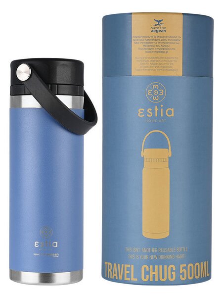 Παγούρι - Θερμός 500ml Estia Save The Aegean Chug Denim Blue 01-17774