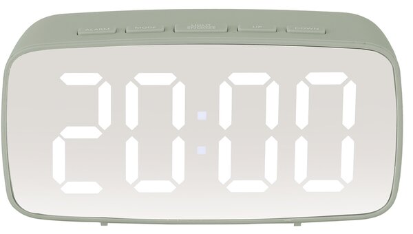 Ρολόι Επιτραπέζιο (12x4x6) - Ξυπνητήρι Karlsson Mirror Led Oval Jungle Green