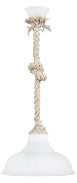 Φωτιστικό Οροφής Μονόφωτο Heronia Macrame Public 31-1175 Rope/White