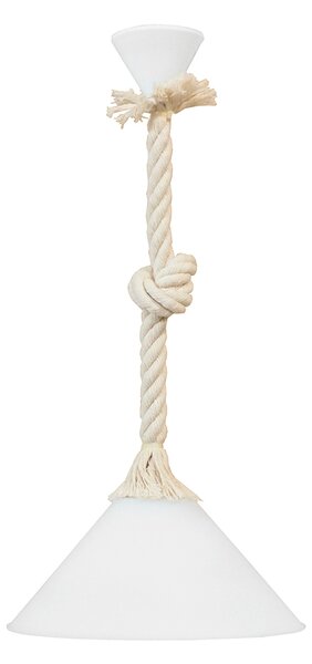 Φωτιστικό Οροφής Μονόφωτο Heronia Macrame Conos/30 Mix 31-1055 Rope/White