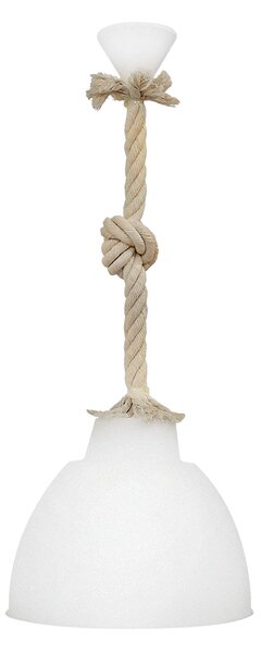 Φωτιστικό Οροφής Μονόφωτο Heronia Macrame Bottle/29 31-1082 Rope/White