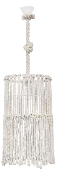 Φωτιστικό Οροφής Μονόφωτο Heronia Macrame 03 Handmade 31-1066 Rope/White