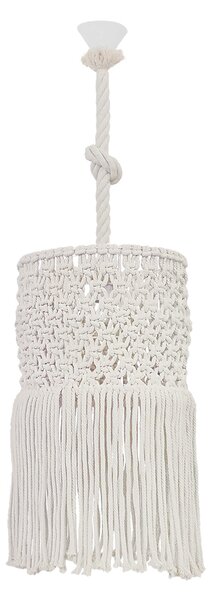 Φωτιστικό Οροφής Μονόφωτο Heronia Macrame 04 Handmade 31-1068 Rope/White