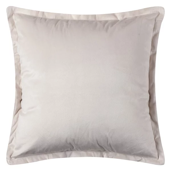 Διακοσμητική Μαξιλαροθήκη Βελουτέ (45x45) Silk Fashion A804 Ιβουάρ