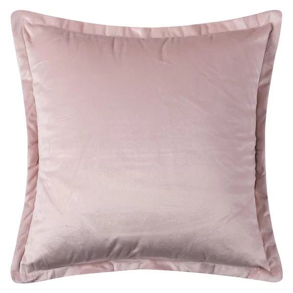 Διακοσμητική Μαξιλαροθήκη Βελουτέ (45x45) Silk Fashion A804 Πούδρα