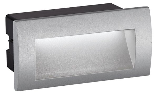 Απλίκα LED Εξωτερικού Χώρου Χωνευτή Viokef Riva Grey 4124900