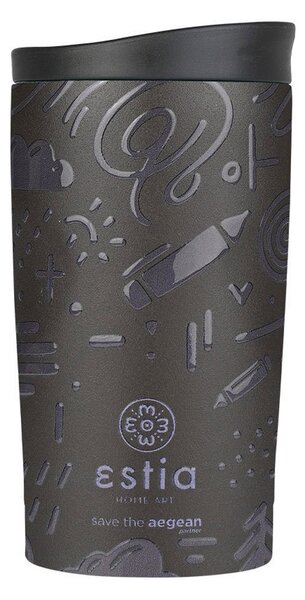 Ποτήρι Θερμός 350ml Estia Save The Aegean Travel Mug Noir Echo 01-25588