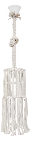 Φωτιστικό Οροφής Μονόφωτο Heronia Macrame 03 Handmade 31-1065 Rope/White