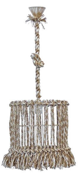 Φωτιστικό Οροφής Μονόφωτο Heronia Macrame Mix 15 Handmade 31-1114 Rope/Beige