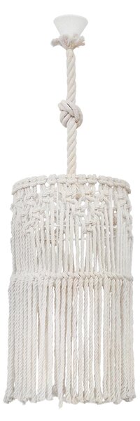 Φωτιστικό Οροφής Μονόφωτο Heronia Macrame 01 Handmade 31-1060 Rope/White