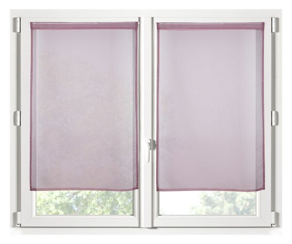 Σετ Κουρτίνες Παραθύρου (60x120) Με Τούνελ S-F Monna Blush RA2B961024