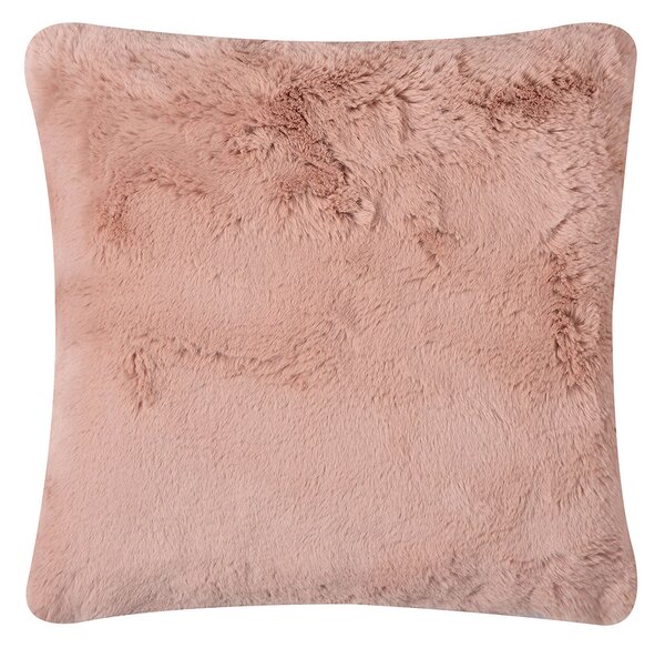 Γούνινο Διακοσμητικό Μαξιλάρι (45x45) Silk Fashion Rabbit Fur Pink