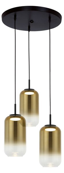 Φωτιστικό Οροφής Led Zambelis 23231 Gold Glass