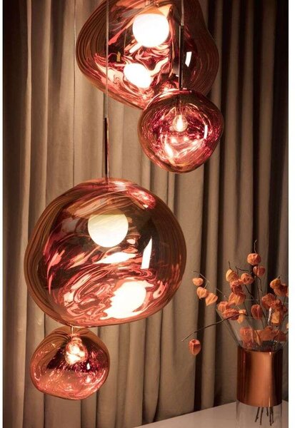 Tom Dixon - Melt Round LED Κρεμαστό φωτιστικό Large Χρυσό Tom Dixon