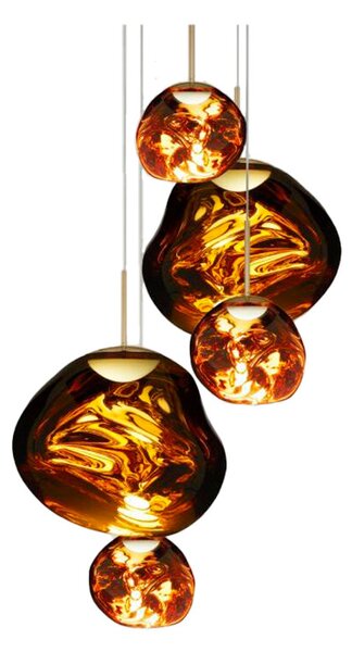 Tom Dixon - Melt Round LED Κρεμαστό φωτιστικό Large Χρυσό Tom Dixon