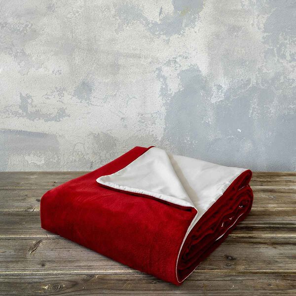 Παπλωματοθήκη Βελουτέ Υπέρδιπλη (220x240) Nima Bed Linen Nuan RED