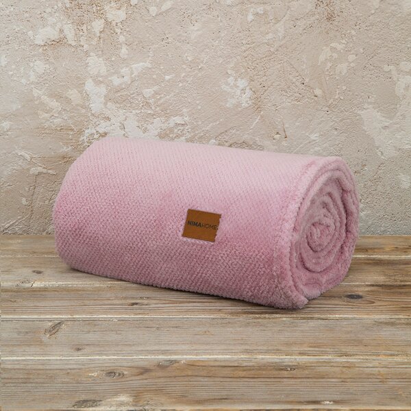 Κουβέρτα Fleece Μονή (150x220) Nima Bed Linen Mellow PINK