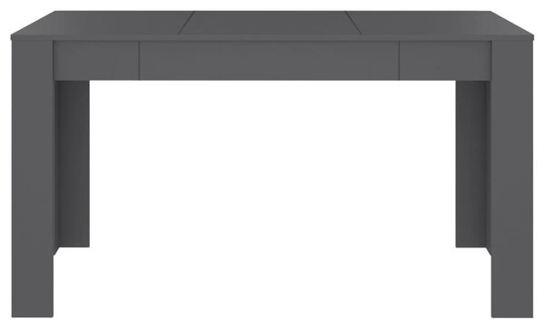 VidaXL Τραπεζαρία Γκρι 140 x 74,5 x 76 εκ. από Επεξεργασμένο Ξύλο