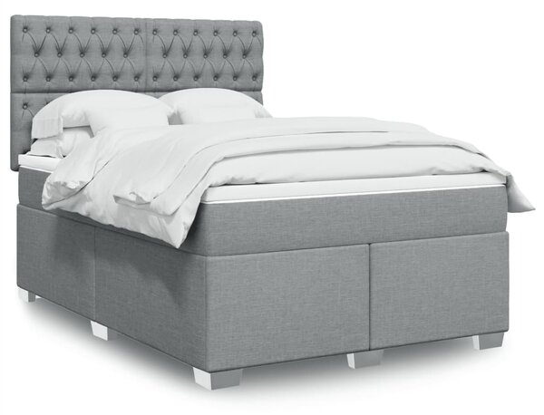 VidaXL Κρεβάτι Boxspring με Στρώμα Αν. Πράσινο 160x200εκ Υφασμάτινο