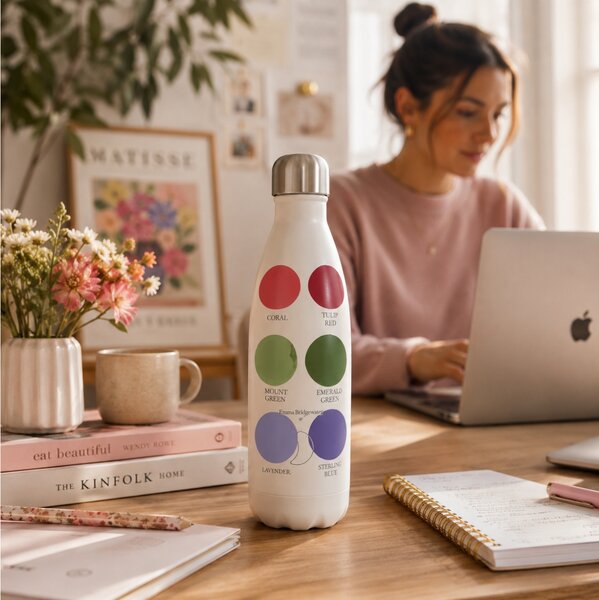 Μπουκάλι Θερμός Original Emma Bridgewater Chilly's με χωρητικότητα 500ml και διατήρηση θερμοκρασίας 12h ζεστό / 24h κρύο - Colour Palette
