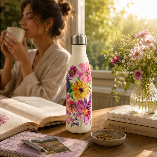 Μπουκάλι Θερμός Original Emma Bridgewater Chilly's με χωρητικότητα 500ml και διατήρηση θερμοκρασίας 12h ζεστό / 24h κρύο - Garden Flowers