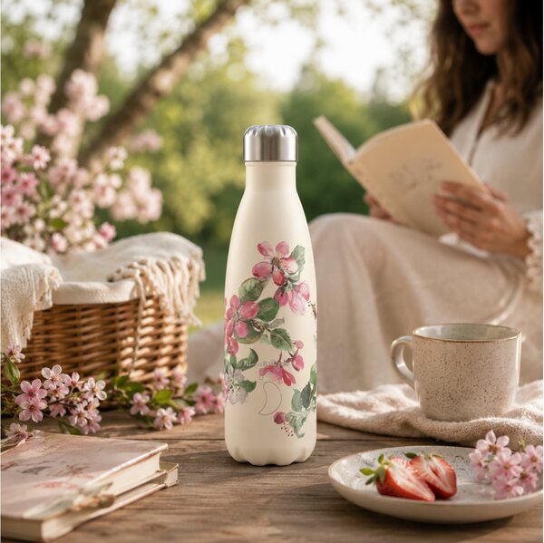 Μπουκάλι Θερμός Original Emma Bridgewater Chilly's με χωρητικότητα 500ml και διατήρηση θερμοκρασίας 12h ζεστό / 24h κρύο - Blossom