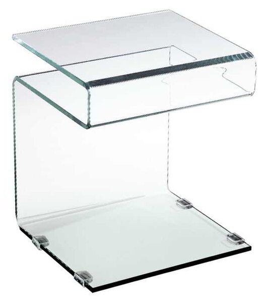 Βοηθητικό τραπεζάκι Glasser Clear 42x38x48cm