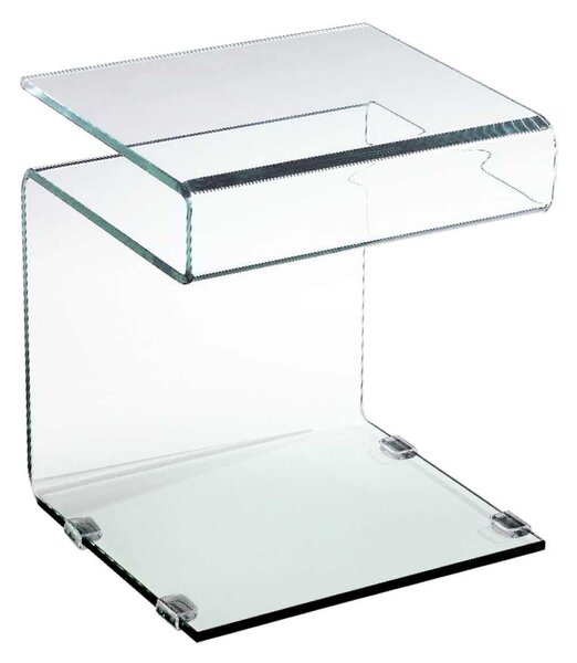 Βοηθητικό τραπεζάκι Glasser Clear 42x38x48cm