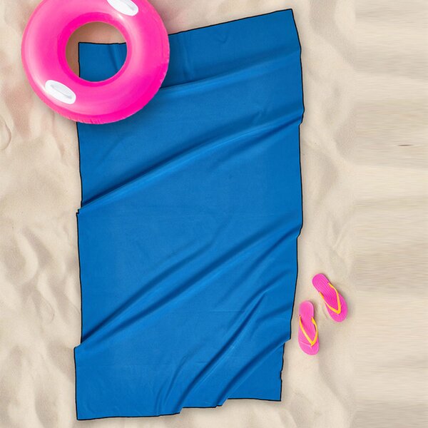 Πετσέτα Θαλάσσης Microfiber (90x160) Whitegg Blue S0102-3