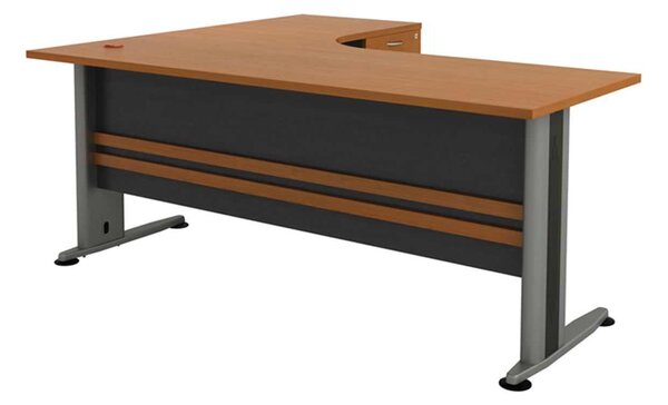 Γραφείο SUPERIOR COMPACT -Δεξ-180x70/150x60cm DG/Cherry /