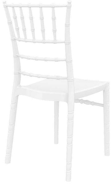 KAPEKΛA CHIAVARI GLOSSY WHITE 45X51X91εκ. (Σετ 4 ΤΕΜ)