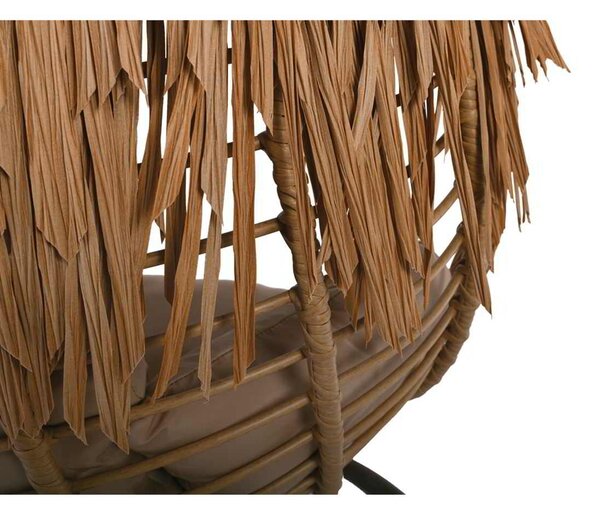 TROPIC Κρεμαστή SALSA Πολυθ.Steel Brown/Wicker Φυσικό/Μαξ.Μπεζ Φ105x197cm