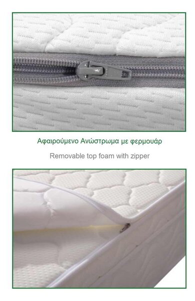 Στρωμα Ανώστρωμα Αφαιρούμενο Memory Foam / Pocket Spring . Διάσταση: 160x200x29cm