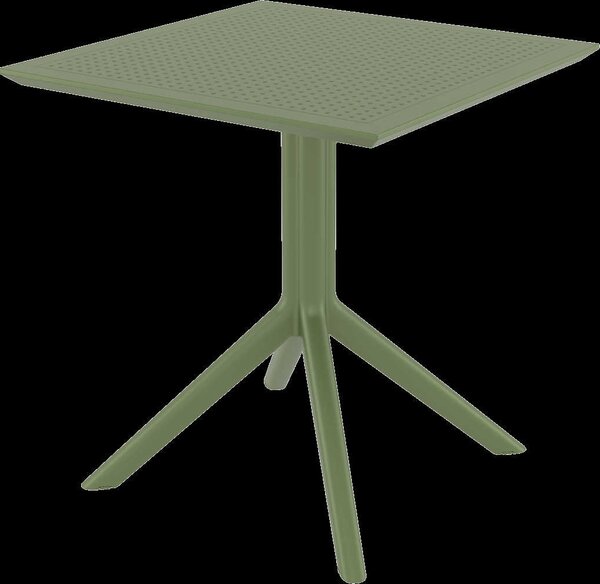 SKY OLIVE GREEN 70X70X74εκ. ΤΡΑΠΕΖΙ ΠΟΛ/ΝΙΟΥ