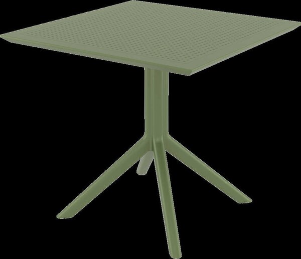 SKY OLIVE GREEN 80X80X74εκ. ΤΡΑΠΕΖΙ ΠΟΛ/ΝΙΟΥ